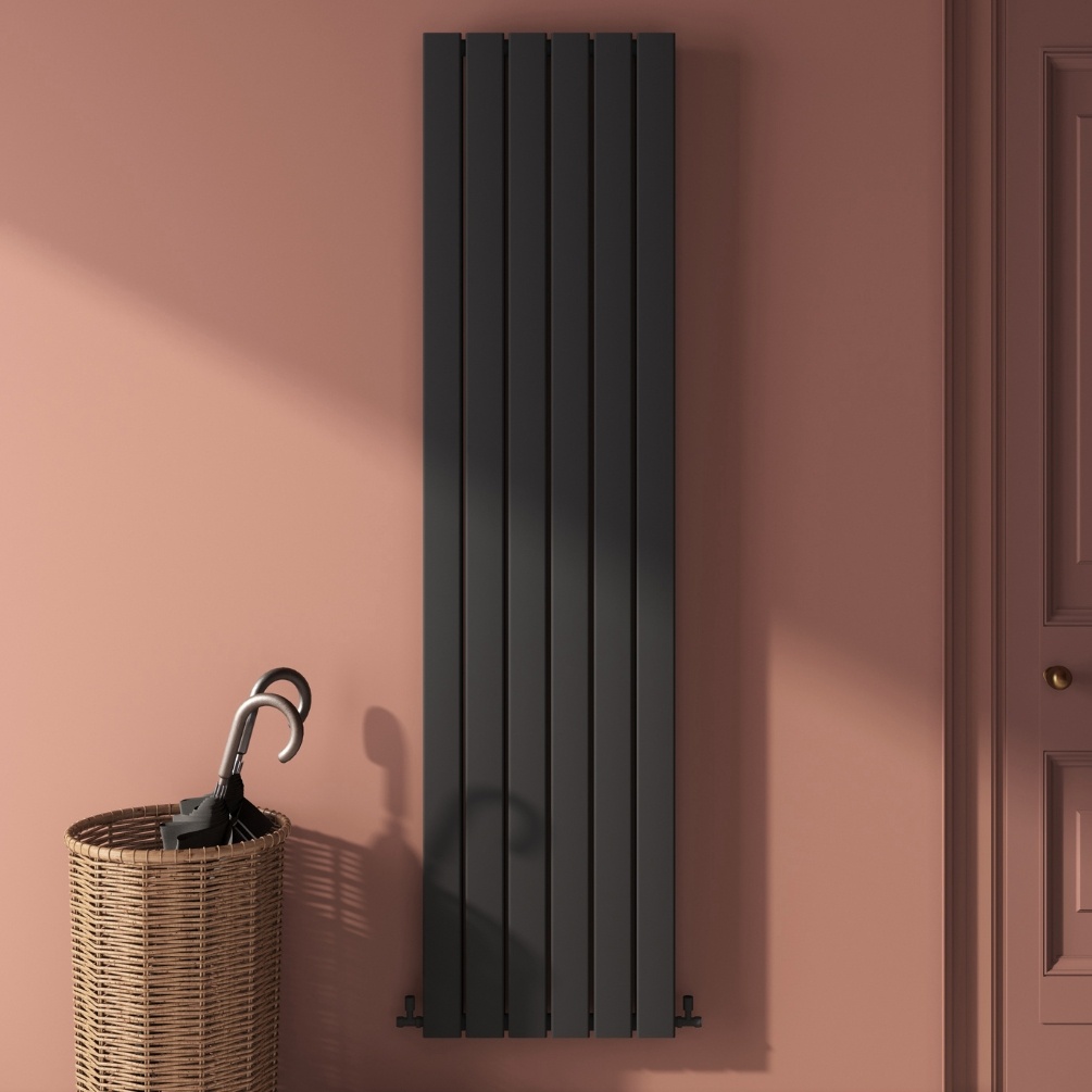 JTP Enzo Anthracite 1800mm x 452mm Flat Panel Designer Radiator Lifestyle